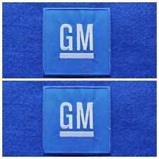 A Pair Of Motor Car Racing Patches Sew / Iron On Badges GM (a) General Motors