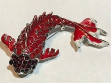 Art Deco Style Large Red/Green