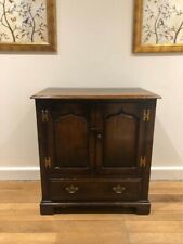 Genuine Titchmarsh & Goodwin Solid Oak TV/Entertainment/Drinks Cabinet