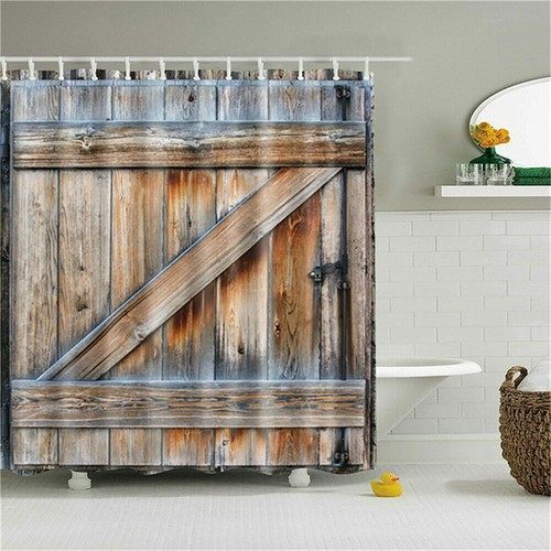 Rustic wooden barn - wooden, shower