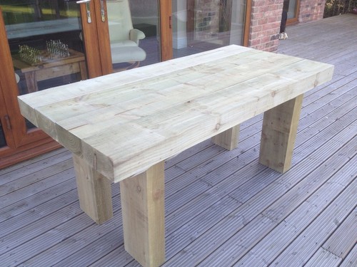 Rustic table solid wooden - rustic,