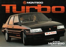 MG Montego Turbo original UK Sales Brochure Pub. No. 3710 circa 1985