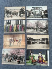 JAPAN VINTAGE VARIOUS POSTCARD SET X 8 POSTCARDS