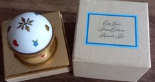 Vintage Estee Lauder Private Collections Round Keepsake Trinket In Original Box