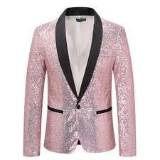 Sequin Blazer Jacket for Men