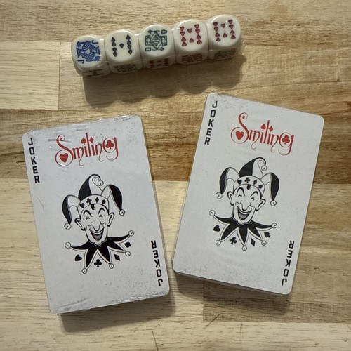 Vintage poker game - game, dice