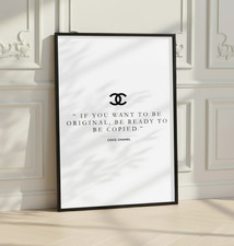 Chanel Quote Wall Art Print