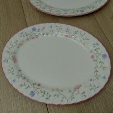 2 Johnson Brothers Summer Chintz Oval Steak Plates 12 x 9 Inch Vintage