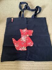 Beautiful Handmade Scotty Dog Tote Canvas Bag BNWOT
