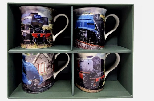 Classic trains mugs - set, of