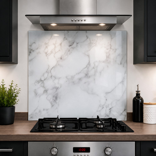 Printed glass kitchen - glass,