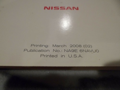 2009 nissan navigation manual - navigation,