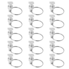 15Pcs Greenhouse Bolts w/ Rings Fits Climbing Plants from 6.5-10.5mm Wide Silver