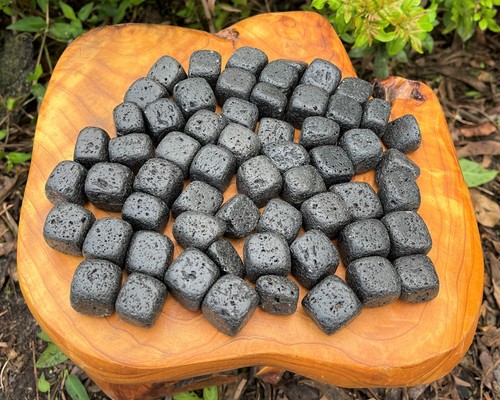 Lava rock tumbled stones - rock,