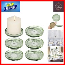 Elegant Glass Pillar Candle