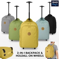 Bordlite EasyJet Cabin Bag 45x36x20cm Wheeled Backpack 2-in-1 Trolley Rucksack