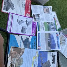 Vintage Trailer brochures job lotx8-Pettit,Markham,Tye,Marston/Bateson,Salop