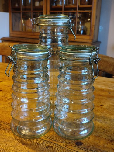 Vintage beehive glass storage - beehive,
