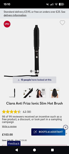 Clara anti frizz ionic - ionic, air
