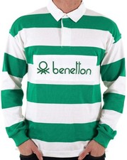 Benetton Striped Rugby Shirt