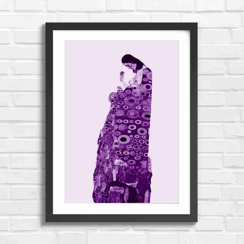Art nouveau woman with floral - art,