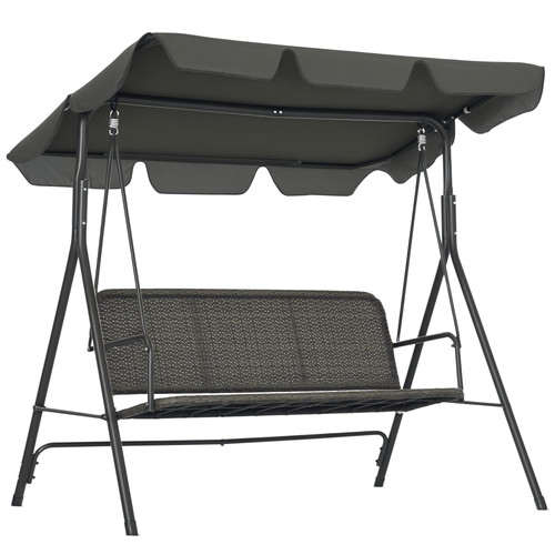 Outsunny seater rattan swing - outsunny,
