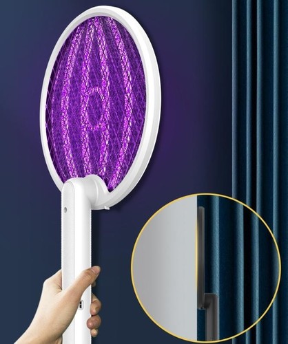 Foldable fly zapper racket - foldable,
