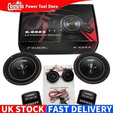 6.5" 2 Way Car Audio Component Speaker 4 Ohm Max 160W Subwoofer Speakers Kit UK