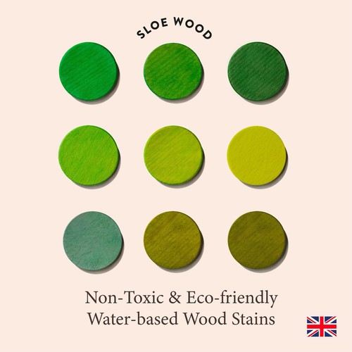 Wood dye stain green colours - wood,