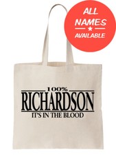 Family Surname Tote Bag Custom Any Name Shopper Gift Relative Gift Tree Cool