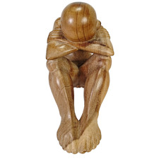 Vintage Weeping Buddha Wood