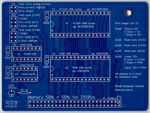 Sc519 z80 memory - memory, (128k+128k)