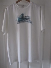 oakley t shirt large Colour White with light blue motive