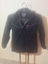 Berghaus Aqua Foil Youths Boys Hooded Coat Aged 13 years 158-161 Cms Black Grey