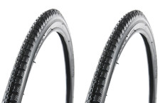 20 x 1 3/8" (37-451) Bike Tyres Pair Traditional Retro Vintage Shopper Black