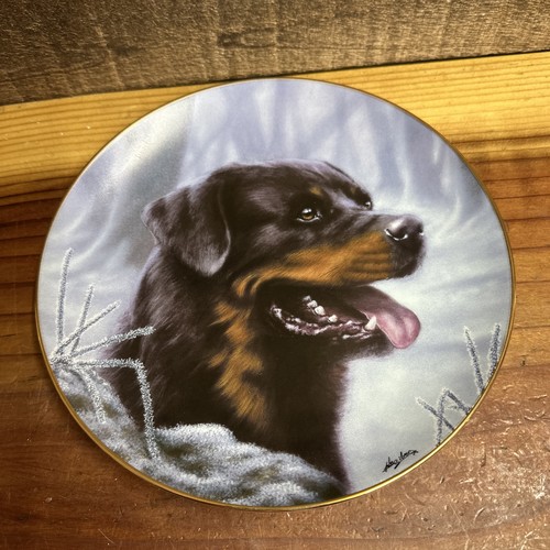 Rottweiler dog plate - dog, by