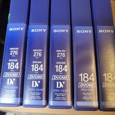 joblot 5x Sony PDV-184N DVCAM tapes casettes for camcorder - opened not used