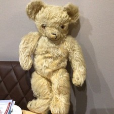 A vintage Merrythought Mohair teddy bear 15 Inches Tall 1930’s With Label 