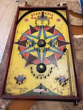 Vintage Star Bell Bagatelle Table Top Game Watling Product
