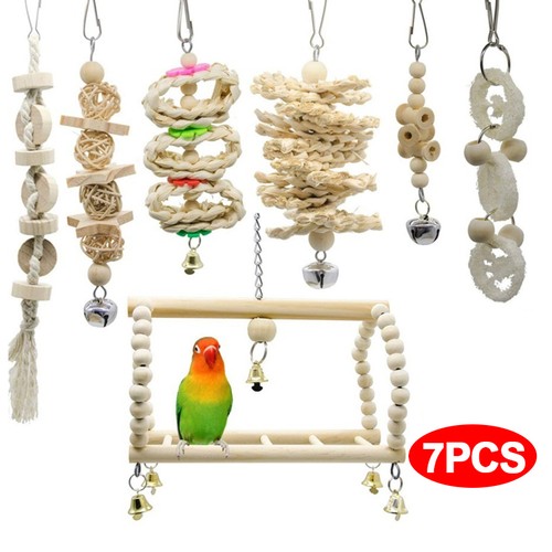 7pcs parrot toys set - 7pcs,