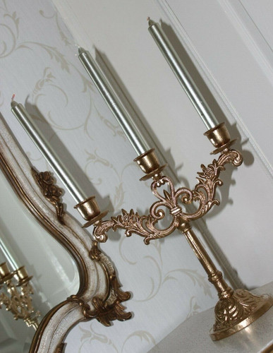 Vintage ornate gold solid iron - ornate,