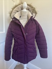 Fat Face Womens Purple Zip (Plum) Hooded, Full Zip  Jacket Size 12 EUR 40