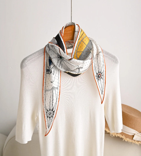 100 twill silk - 100%, scarf