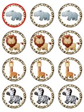 Jungle Animals Cake Topper