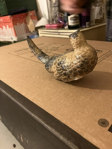 Pottery bird figurine - pottery,