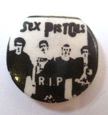 Sex Pistols 1970s/80s Original Pin Badge RIP Punk Rock Music #2