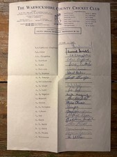 SIGNED 1980 Warwickshire