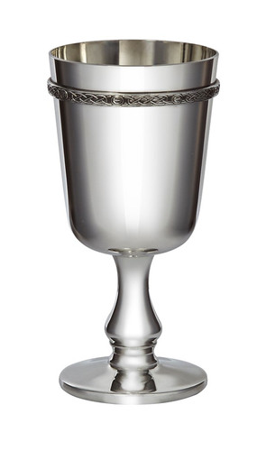 Pewter celtic band goblet - goblet,