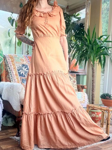 Vintage 70s prairie dress - 70s, 12