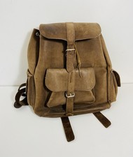 Brown Leather Vintage Backpack